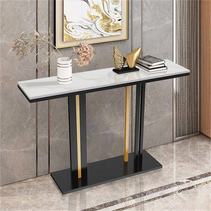 Heavy Duty Marble Entry Console Table Extra Large Sofa Table Accent Furniture