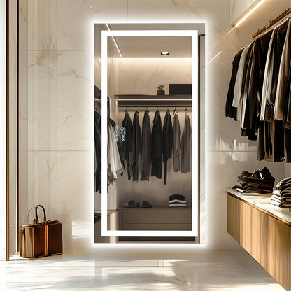Fin 1200Mm Jumbo Bluetooth Led Bathroom Mirror Music Anti-Fog Vanity Mirror