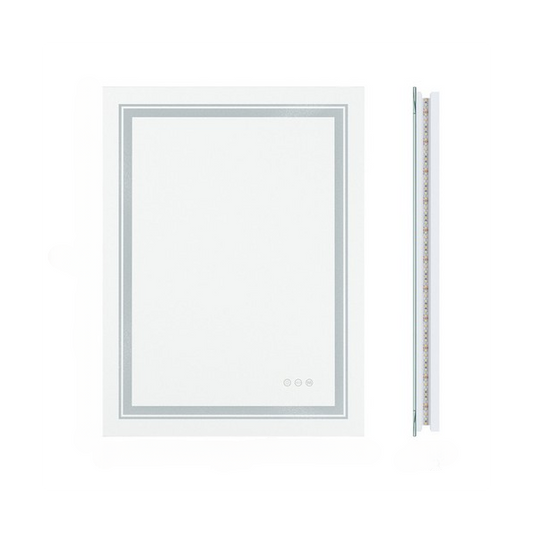 Modern Luxury: LED Mirror with Defogger 600*800mm Double LED