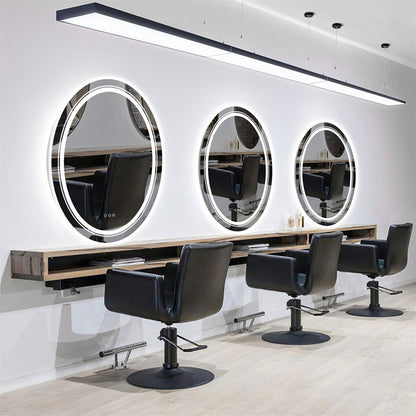 60x80cm Oval Backlit + Front LED Bathroom Mirror Dimmable Shatter-Proof Vanity Mirror