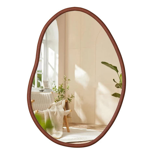Large Wooden Frame Wall Mirror - Entryway & Hall Decor