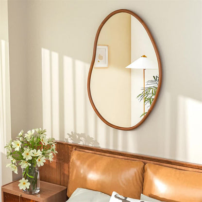 Large Wooden Frame Wall Mirror - Entryway & Hall Decor
