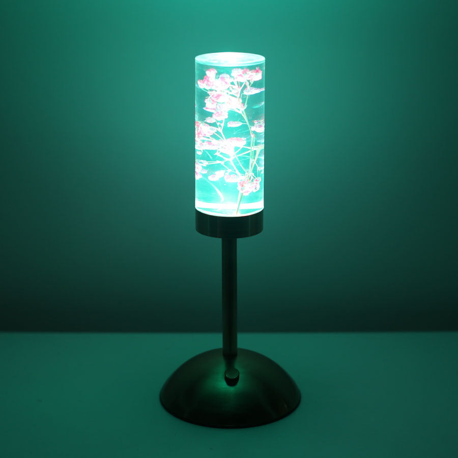 Gypsophila Paniculata Eternal Flower Acrylic Table Lamp - Color-Changing LED, USB Rechargeable, Touch Control