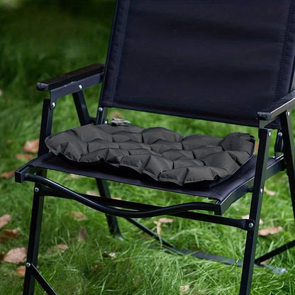 Inflatable Seat Cushion - Portable 40x30x5cm Camping Pad in Olive Green