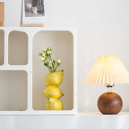 Lemon Whimsical Stacked Fruit Ceramic Vase - Nordic Style Flower Holder for Modern Home Decor