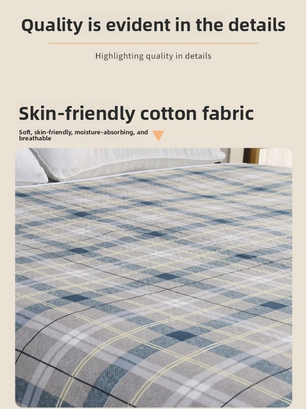 Washable Incontinence Bed Pad 100x150cm Reusable Waterproof Mattress Protector with Non-Slip Backing 4-Layer Absorbent Underpad for Elderly and Adults Smoky gray