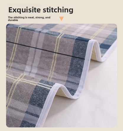Washable Incontinence Bed Pad 100x150cm Reusable Waterproof Mattress Protector with Non-Slip Backing 4-Layer Absorbent Underpad for Elderly and Adults Smoky gray