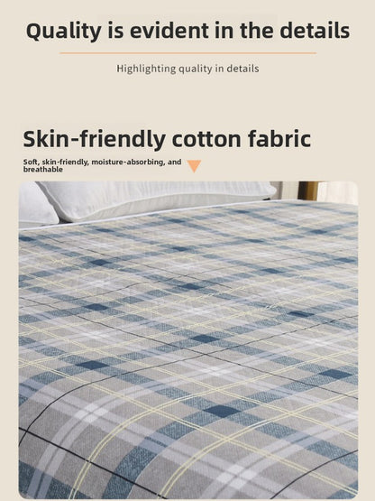 Washable Incontinence Bed Pad 100x150cm Reusable Waterproof Mattress Protector with Non-Slip Backing 4-Layer Absorbent Underpad for Elderly and Adults Medium blue