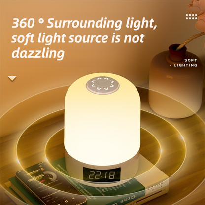 Smart Digital Clock Night Light - Remote Dimmable Bedside Lamp & Sleep Aid for Nursery, Feeding & Bedroom (K2021)