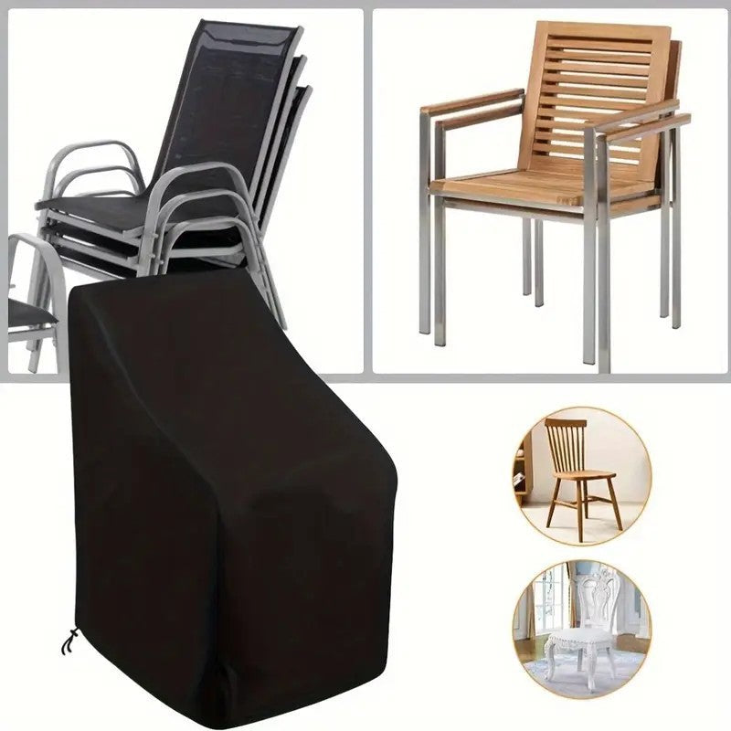 Outdoor Patio Chair Protector - UV Resistant & Waterproof & Dustproof Garden Furniture Cover for Beach and Courtyard Chairs