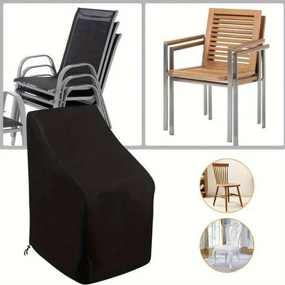 Outdoor Patio Chair Protector - UV Resistant & Waterproof & Dustproof Garden Furniture Cover for Beach and Courtyard Chairs
