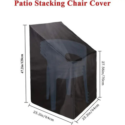 Outdoor Patio Chair Protector - UV Resistant & Waterproof & Dustproof Garden Furniture Cover for Beach and Courtyard Chairs