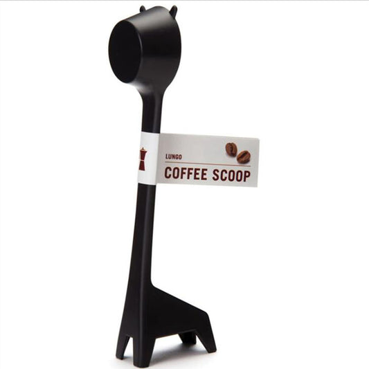 Giraffe-Shaped Coffee Scoop Set of 10 in Black ABS Plastic for Precise Coffee Grounds Measurement