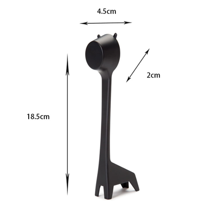 Giraffe-Shaped Coffee Scoop Set of 10 in Black ABS Plastic for Precise Coffee Grounds Measurement