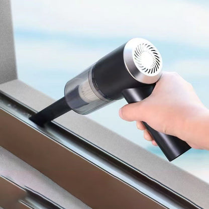 Black High-Power Cordless Handheld Vacuum Cleaner – Compact, Rechargeable, and Portable for Home, Car, and Desk Use