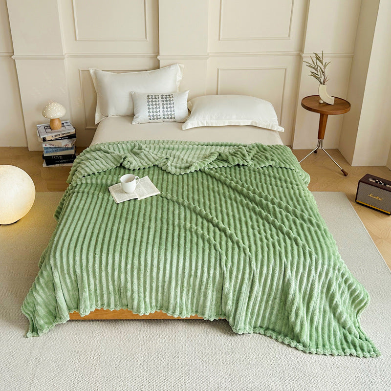 180 x 200 CM Ultra-Soft Faux Rabbit Fur Plush Sofa Cushion & Bedding Blanket - Luxury Double-Sided Thickened Winter Fleece