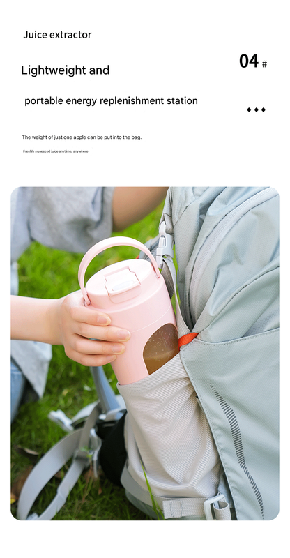 Pink 7.4V Portable Blender 700ml Wireless Juicer Cup - 12 Blade USB Rechargeable Smoothie Maker with LED Display - Personal Fruit Mixer with Safety Lock - BPA Free Travel Blender for Home Office Outdoor