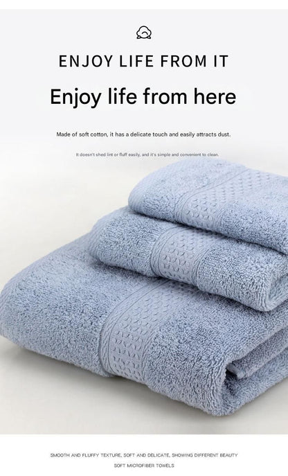 3-Piece Olive Green Towel Set - Soft Absorbent Bath, Hand & Face Towels with Jacquard Weave, Gift Set for Home, Hotel, or Gifting - Durable, Low-Lint, Machine Washable