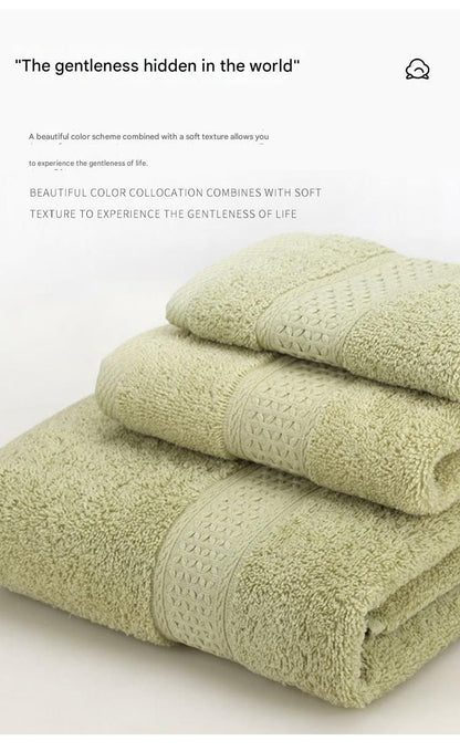3-Piece Brown Towel Set - Soft Absorbent Bath, Hand & Face Towels with Jacquard Weave, Gift Set for Home, Hotel, or Gifting - Durable, Low-Lint, Machine Washable