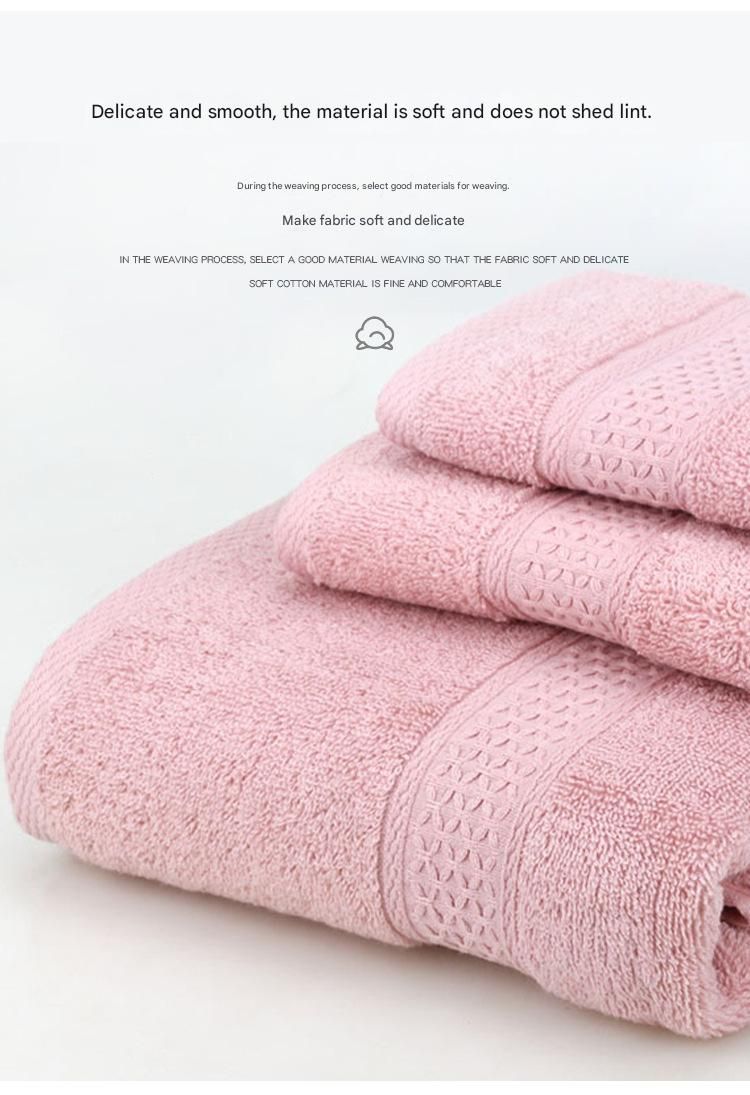 3-Piece Red Towel Set - Soft Absorbent Bath, Hand & Face Towels with Jacquard Weave, Gift Set for Home, Hotel, or Gifting - Durable, Low-Lint, Machine Washable
