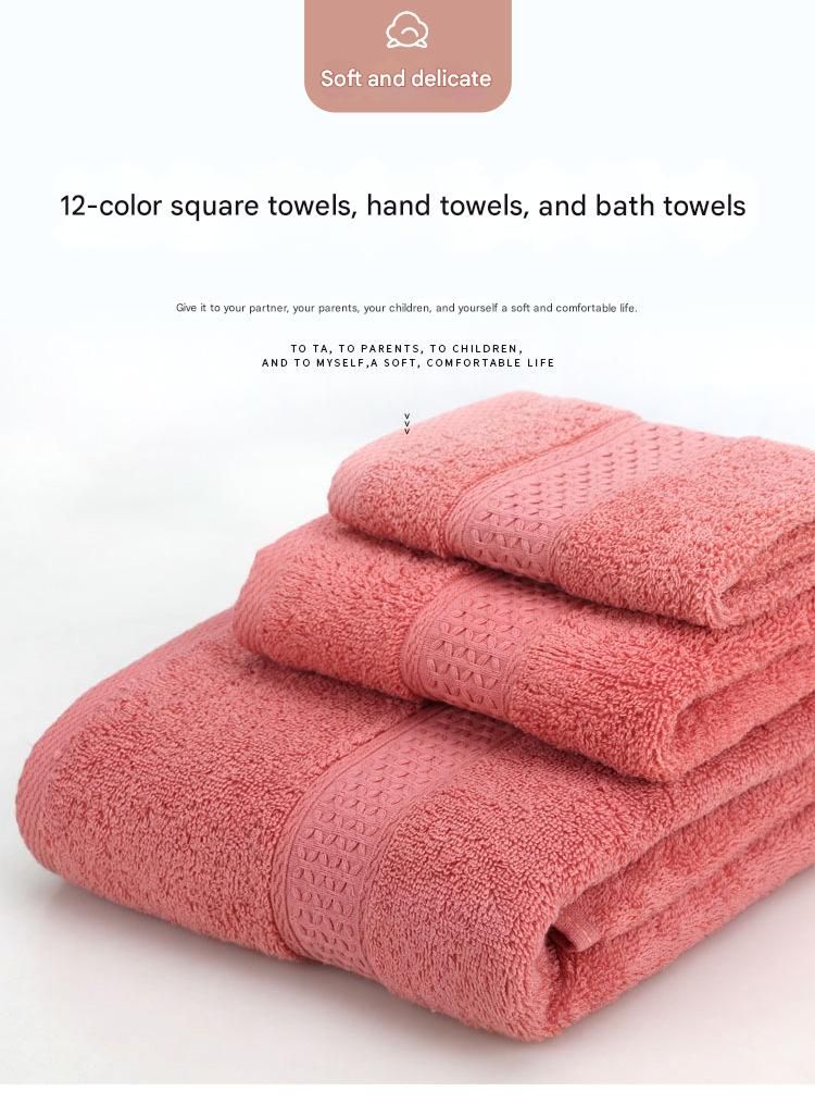 3-Piece Light gray Towel Set - Soft Absorbent Bath, Hand & Face Towels with Jacquard Weave, Gift Set for Home, Hotel, or Gifting - Durable, Low-Lint, Machine Washable