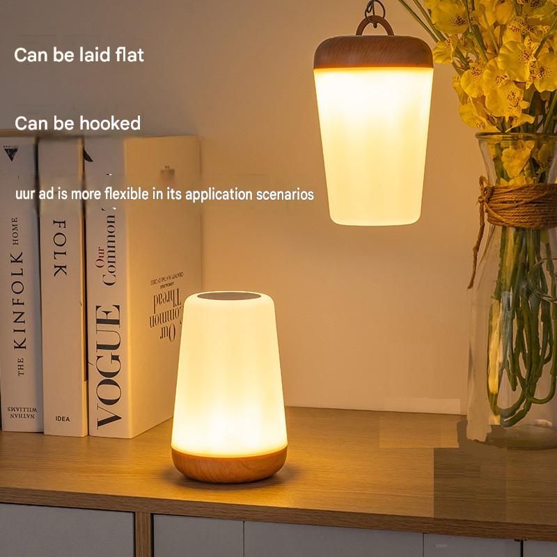 White LED Rechargeable Night Light with 13 Colors – 1200mAh Touch Bedside Lamp & Portable Ambient Lighting
