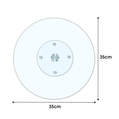 Tempered Glass Lazy Susan 35cm
