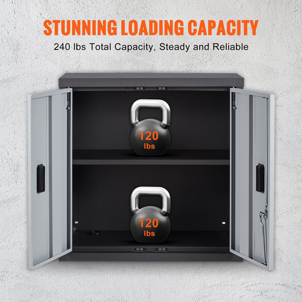 Foldable Wall Cabinet Garage Cabinet Wall Mounted 26