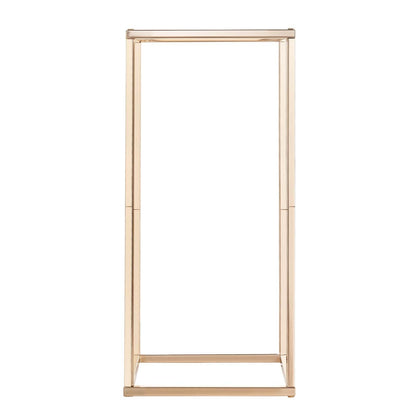 Wedding Flower Stand, 10PCS 60cm Column Flower Stand, Floral Stands with Metal Laminate, Gold Rectangular Floral Display Rack for Wedding, Party, Birthday, Home,  Gold Centerpiece Stands