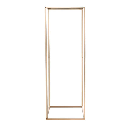 Wedding Flower Stand, 10PCS 80cm Column Flower Stand, Floral Stands with Hidden Screw, Rectangular Cubic Floral Display Rack for Wedding, Party, Birthday, Home, Gold Centerpiece Stands