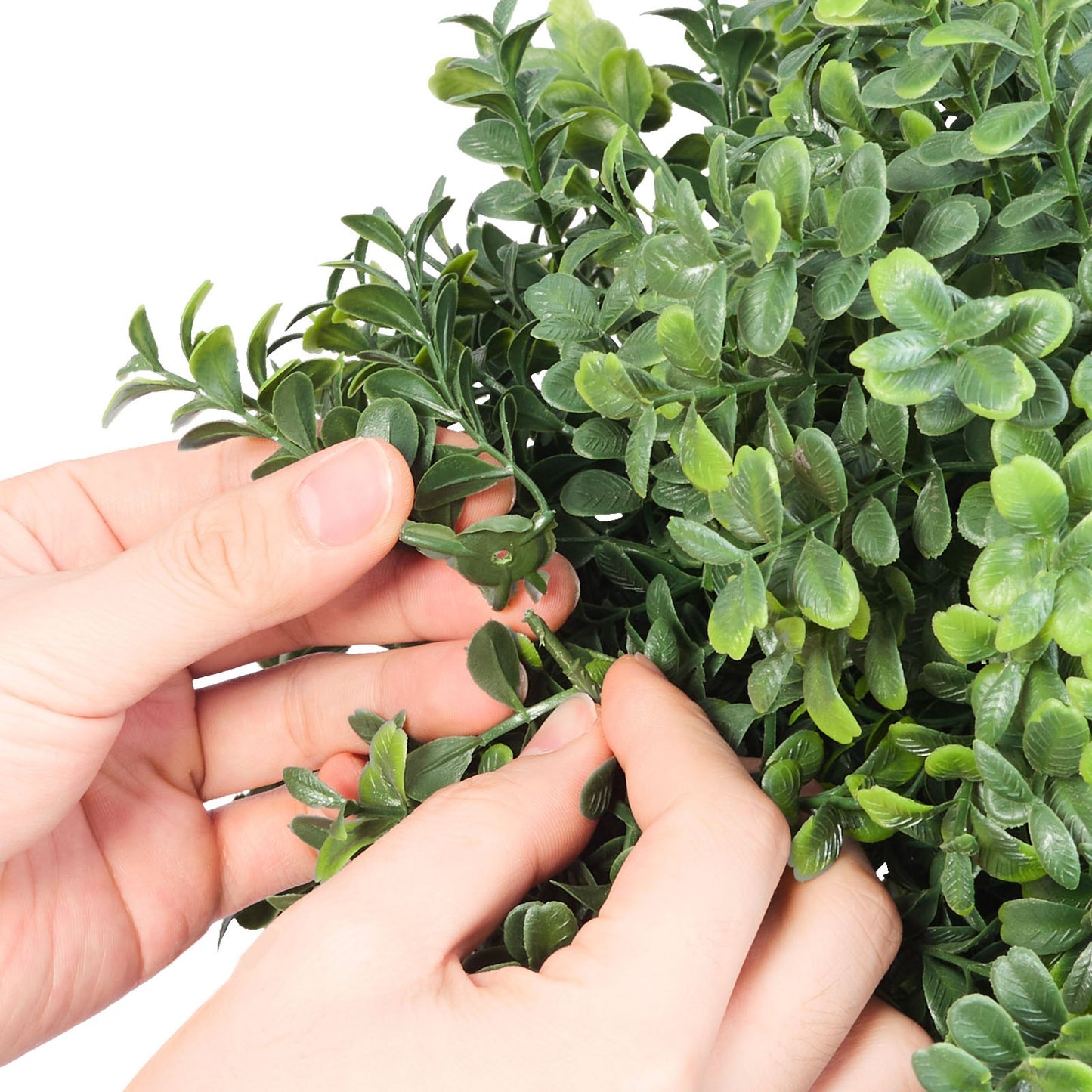 Artificial Topiary Boxwood Double Ball, 2 Set 914mm Faux Boxwood Plant Balls, Fake Silk Tree Look Real, Easy Assembly for Decor Front Porch Outdoor Patio Garden Balcony Backyard Indoor