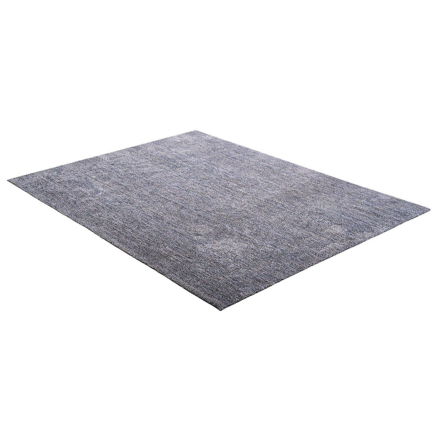 Indoor Plush Area Rugs, 2.74 x 3.66 m Plush Carpet, Area Rugs Furry with Long Plushs Pile, Thick & Durable High-Pile Rug for High-Traffic Areas, Non-Shedding & Non-Slip Backing, Blue-Gray