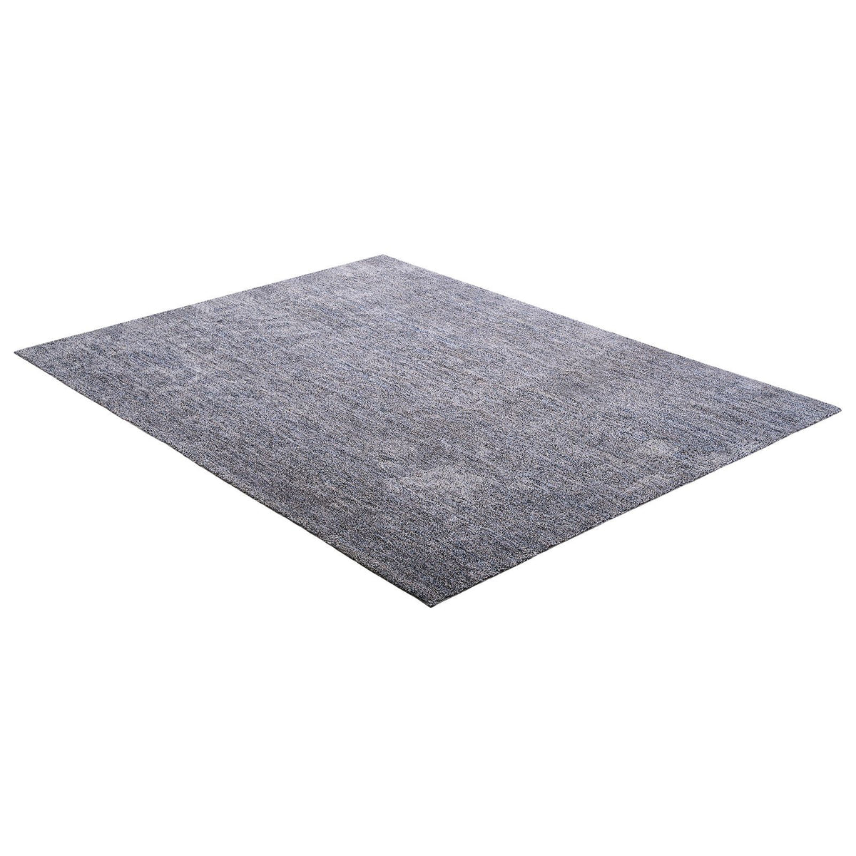 Indoor Plush Area Rugs, 2.74 x 3.66 m Plush Carpet, Area Rugs Furry with Long Plushs Pile, Thick & Durable High-Pile Rug for High-Traffic Areas, Non-Shedding & Non-Slip Backing, Blue-Gray