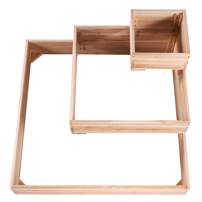 Wooden Raised Garden Bed Planter Box 113 x 113 x 51 cm Flower Vegetable Herb