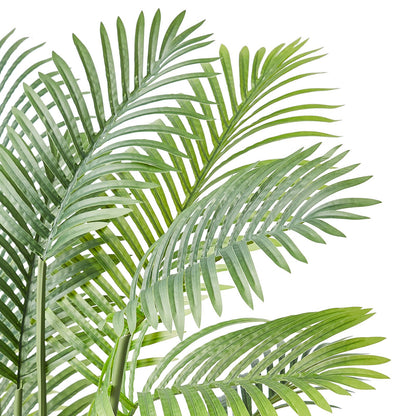 Artificial Palm Tree, 1219mm Tall Faux Plant, Secure PE Material & Anti-Tip Tilt Protection Low-Maintenance Plant, Lifelike Green Fake Tree for Home Office Warehouse Decor Indoor Outdoor