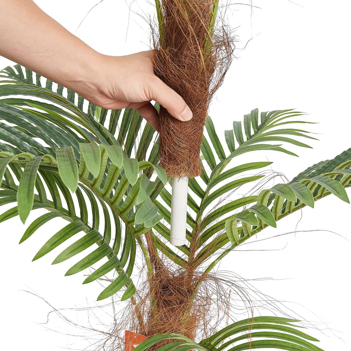 Artificial Palm Tree, 1219mm Tall Faux Plant, Secure PE Material & Anti-Tip Tilt Protection Low-Maintenance Plant, Lifelike Green Fake Tree for Home Office Warehouse Decor Indoor Outdoor