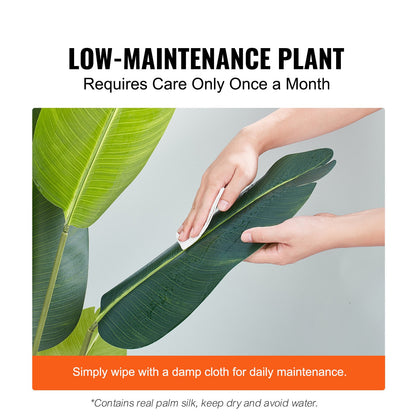 Artificial Birds Of Paradise Tree, 1.5m Tall Faux Plant, PE Material & Anti-Tip Tilt Protection Low-Maintenance Plant, Lifelike Green Fake Tree for Home Office Warehouse Decor Indoor Outdoor