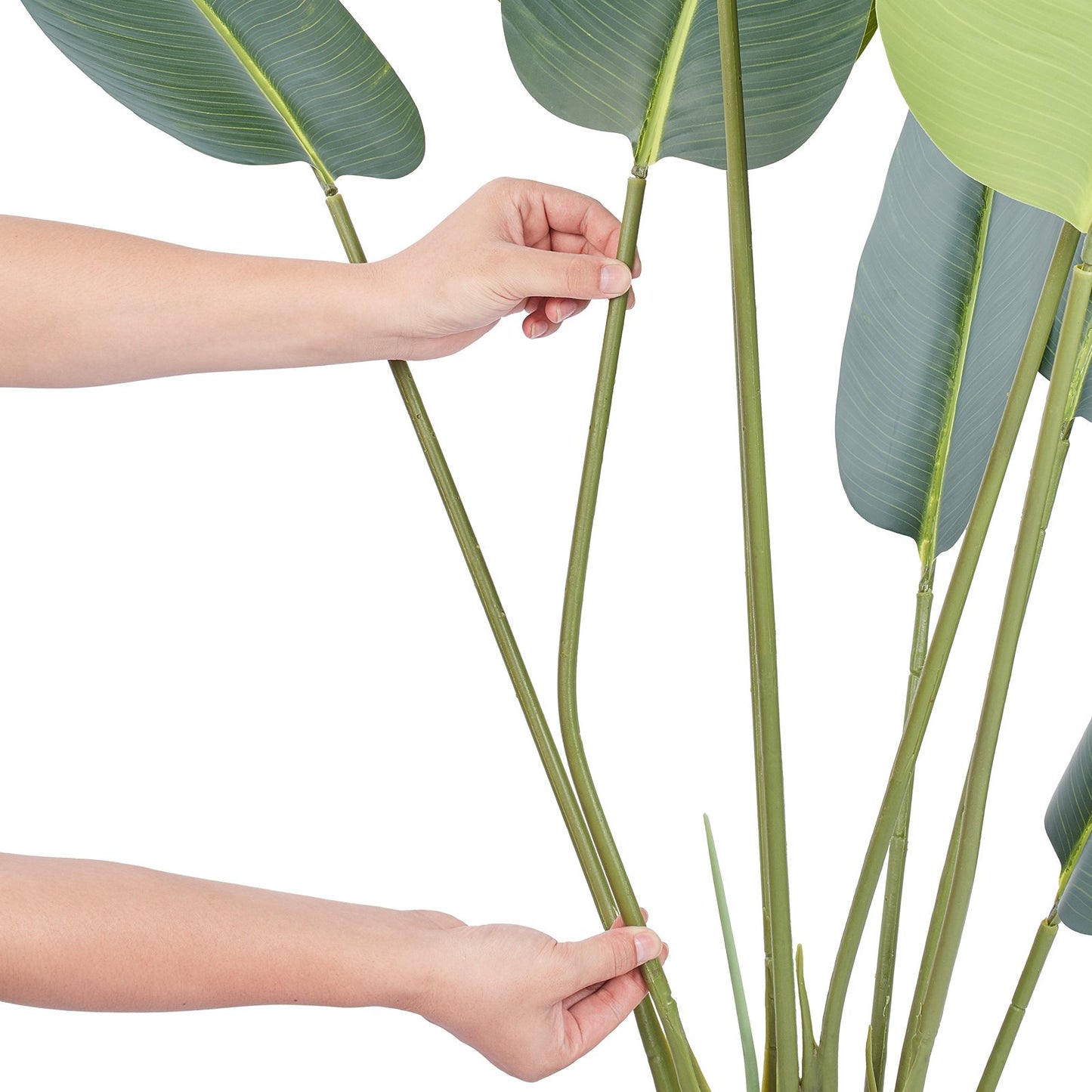 Artificial Birds Of Paradise Tree, 1.5m Tall Faux Plant, PE Material & Anti-Tip Tilt Protection Low-Maintenance Plant, Lifelike Green Fake Tree for Home Office Warehouse Decor Indoor Outdoor