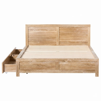 Artiss Queen Size Bed Frame with 2 Drawers Bedroom Furniture