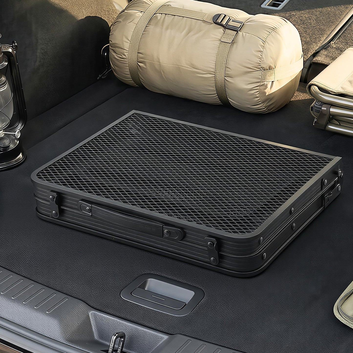 Weisshorn Camping Table Mesh Desktop Lightweight Portable Outdoor Folding Grill Desk