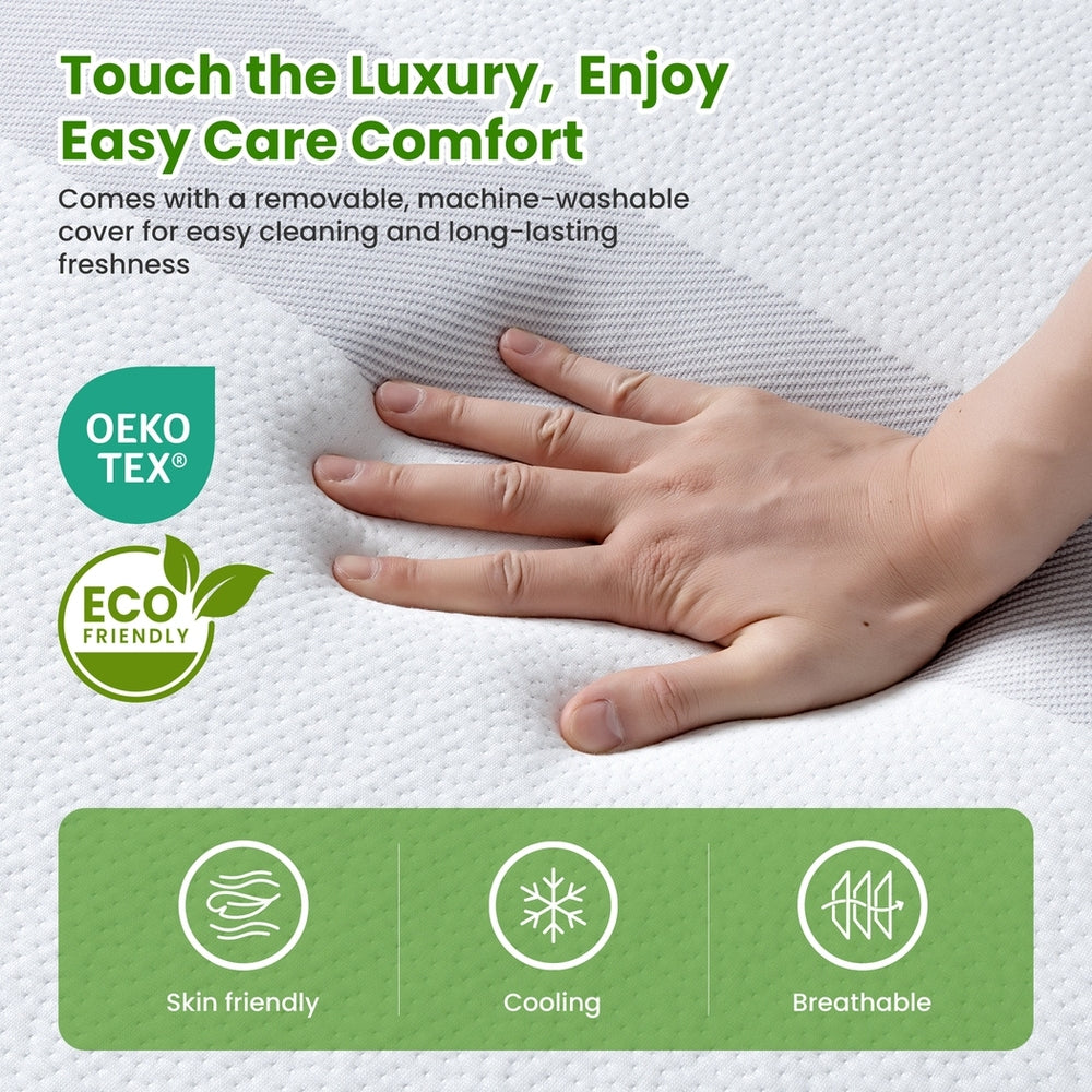 25cm Double Reversible Gel Memory Foam Mattress BedStory Medium & Firm