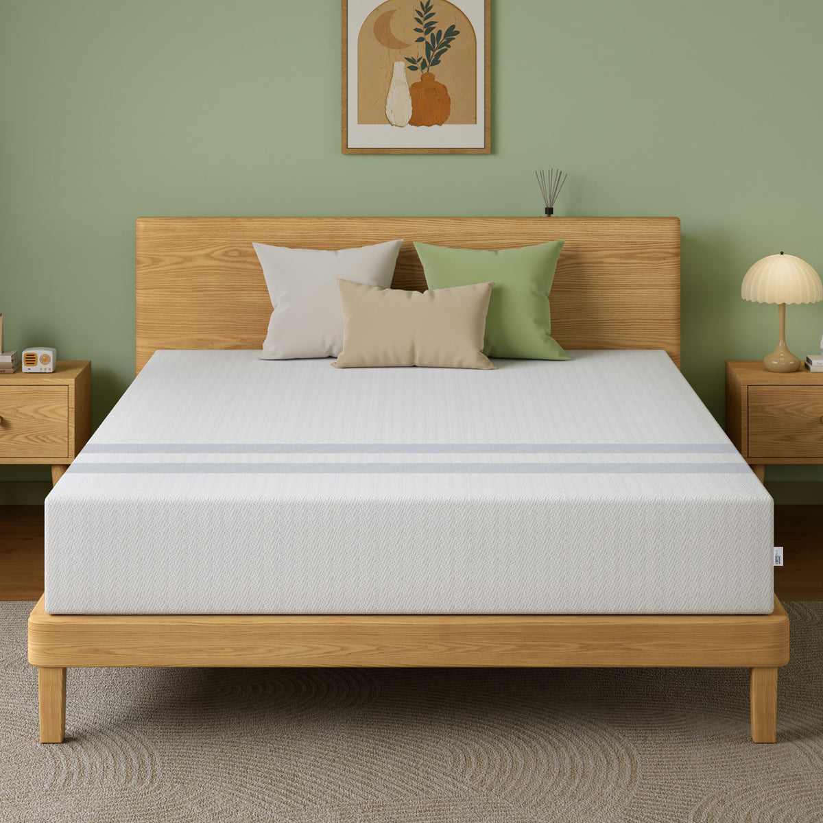 25cm King Reversible Gel Memory Foam Mattress BedStory Medium & Firm
