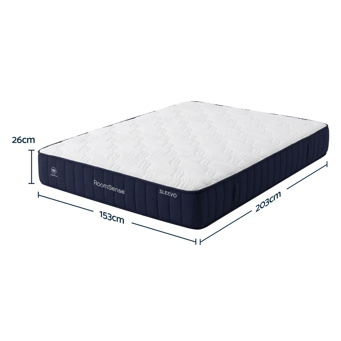 RoomSense Queen Firm Mattress 26cm Bundle with Storage Bed Frame