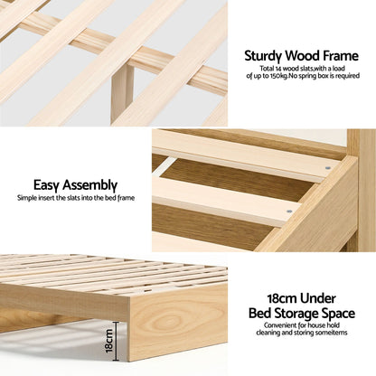 RoomSense Single Firm Mattress 26cm Bundle with Storage Bed Frame