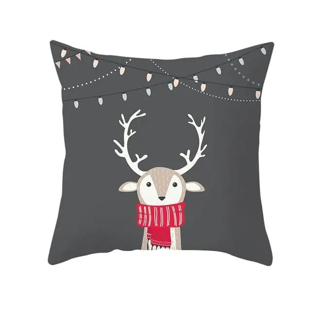 Super Soft Plush Christmas Digital Print Sofa Pillowcase