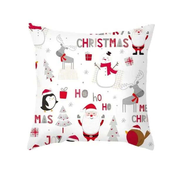 Super Soft Plush Christmas Digital Print Sofa Pillowcase