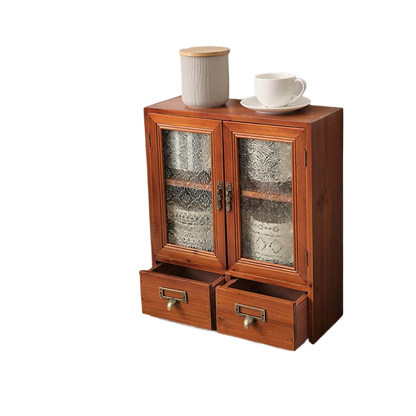 Solid Wood Desktop Storage Cabinet Display Cabinet