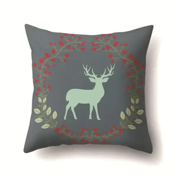 Super Soft Plush Christmas Digital Print Sofa Pillowcase