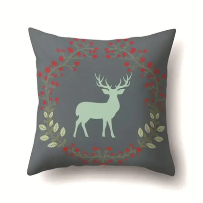 Super Soft Plush Christmas Digital Print Sofa Pillowcase