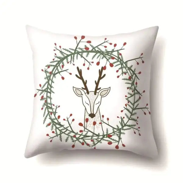 Super Soft Plush Christmas Digital Print Sofa Pillowcase